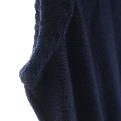 Chanel No Sleeve Knit Dress Navy 36