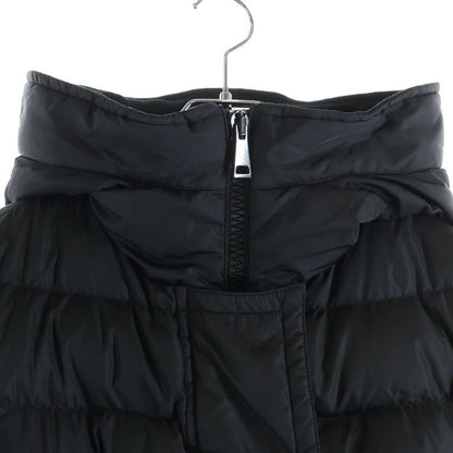 Moncler Grive Arm Logo Patch Hooded Down Coat Black