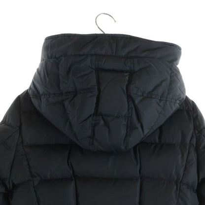 Moncler Grive Arm Logo Patch Hooded Down Coat Black