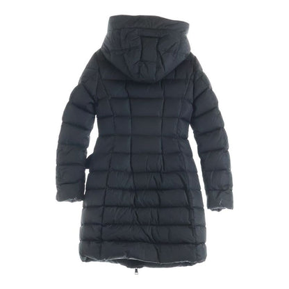 Moncler Grive Arm Logo Patch Hooded Down Coat Black