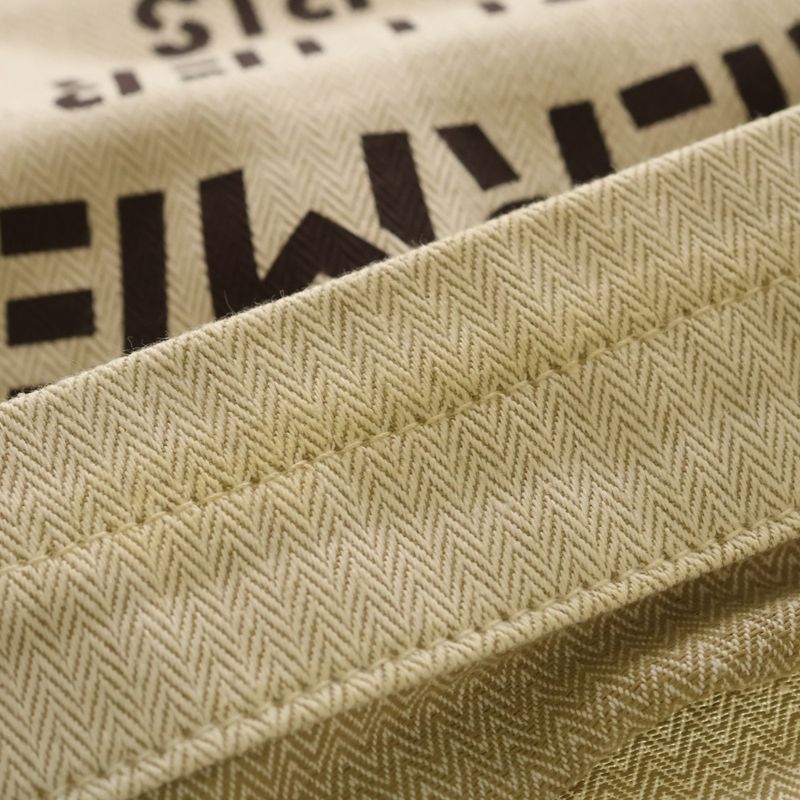 Hermes Aline PM Natural Toile Chevron Logo Shoulder Bag Beige