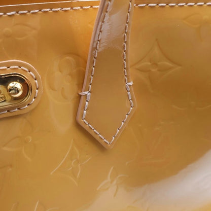 Louis Vuitton Monogram Vernis Wilshire PM Mini Bag Yellow Leather Patent Gold