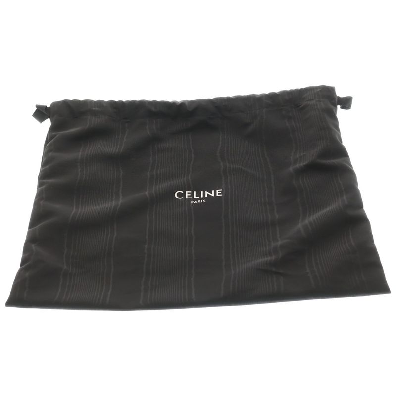 Celine Triomphe Small Cabas Thais Pile 2-Way Shoulder Handbag Beige