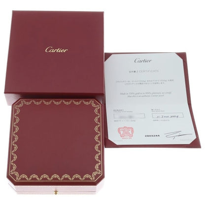 Cartier Double C Diamond Necklace 18k PG Pink Gold Pendant