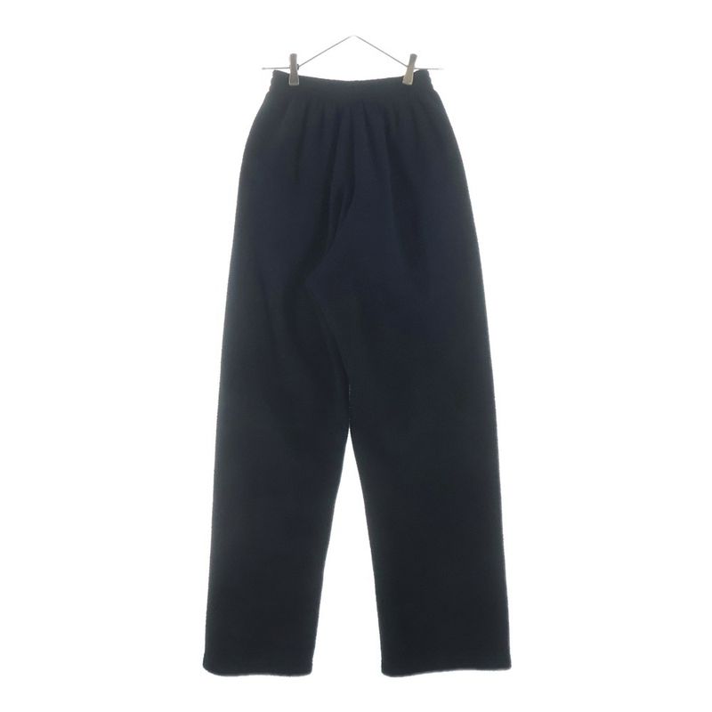 Balenciaga Political Campaign Logo Embroidery Fleece Pants Black