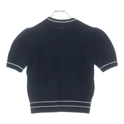 Dior Logo S Knit Sweater Short Sleeve Navy