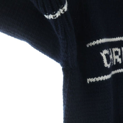 Dior Logo S Knit Sweater Short Sleeve Navy