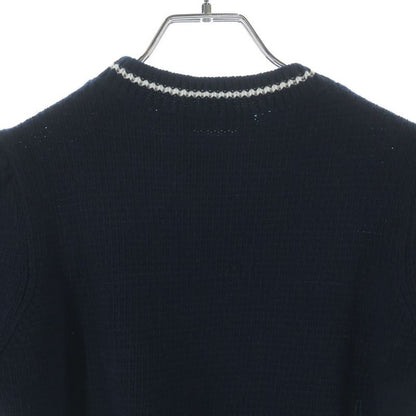 Dior Logo S Knit Sweater Short Sleeve Navy