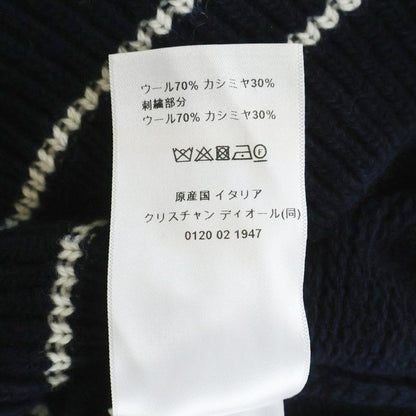 Dior Logo S Knit Sweater Short Sleeve Navy