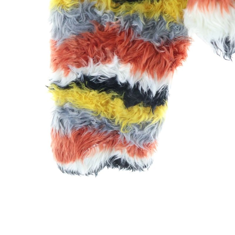 Loewe Multi Border All Over Pattern Pullover Knit Sweater Yellow Orange