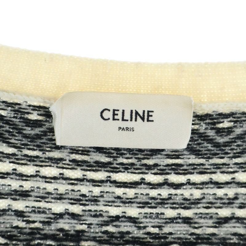 Celine the Dancing Kid All Over Wool Jacket Dollar Knit Cardigan