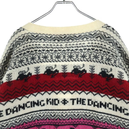 Celine the Dancing Kid All Over Wool Jacket Dollar Knit Cardigan