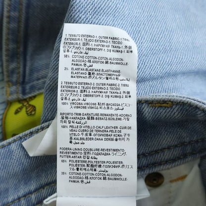 Versace Rebellion Side Cut Replacement Denim Pants Indigo