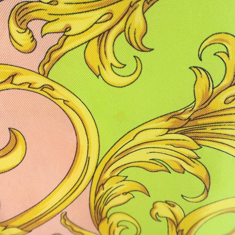 Versace Baroque Print Medusa Wide Pants Yellow