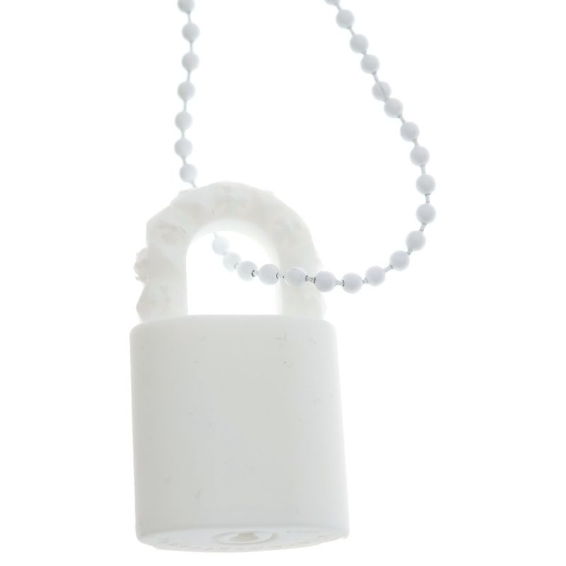 Chrome Hearts Rubber Padlock Flerknee Slcn Funi Raba Necklace Silicone White