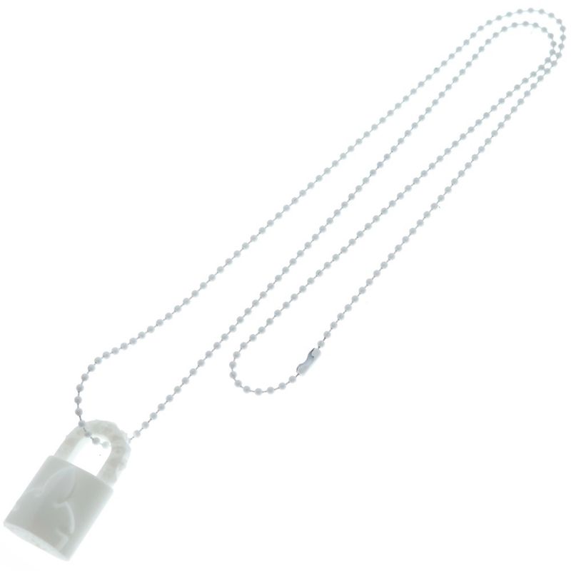 Chrome Hearts Rubber Padlock Flerknee Slcn Funi Raba Necklace Silicone White