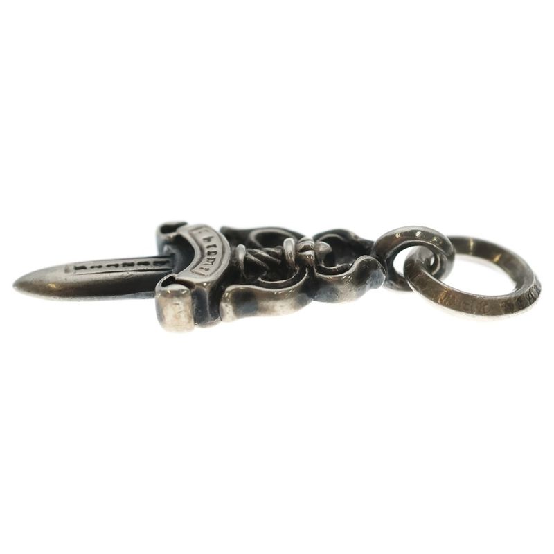 Chrome Hearts 5 Dagger 5 Daga Charm Pendant Top Silver