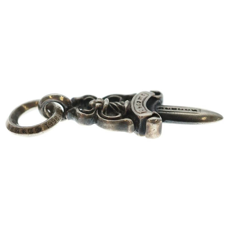 Chrome Hearts 5 Dagger 5 Daga Charm Pendant Top Silver