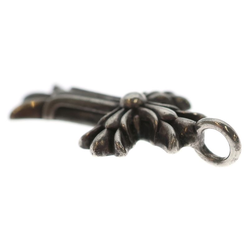 Chrome Hearts Dbl CH Crs Double CH Cross Charm Pendant Top Silver