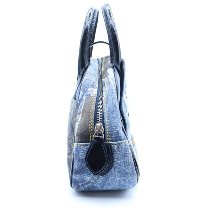 Dior Double Saddle Bag Navy Denim Canvas