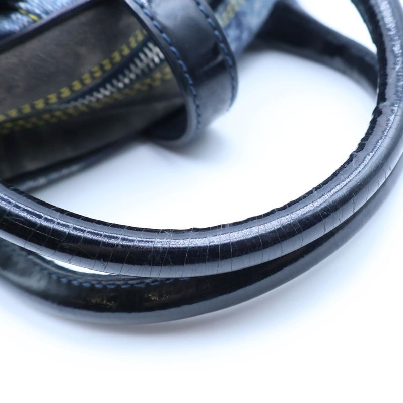 Dior Double Saddle Bag Navy Denim Canvas
