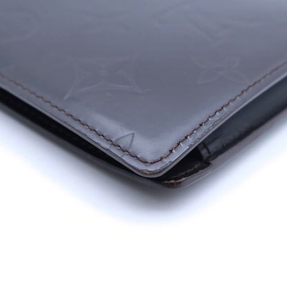 Louis Vuitton Glace Porte Feuille Double Cafe Monogram Notebook Cover Brown