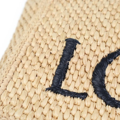Loewe Font Tote Mini Raffia 2-Way Shoulder Bag Basket Beige