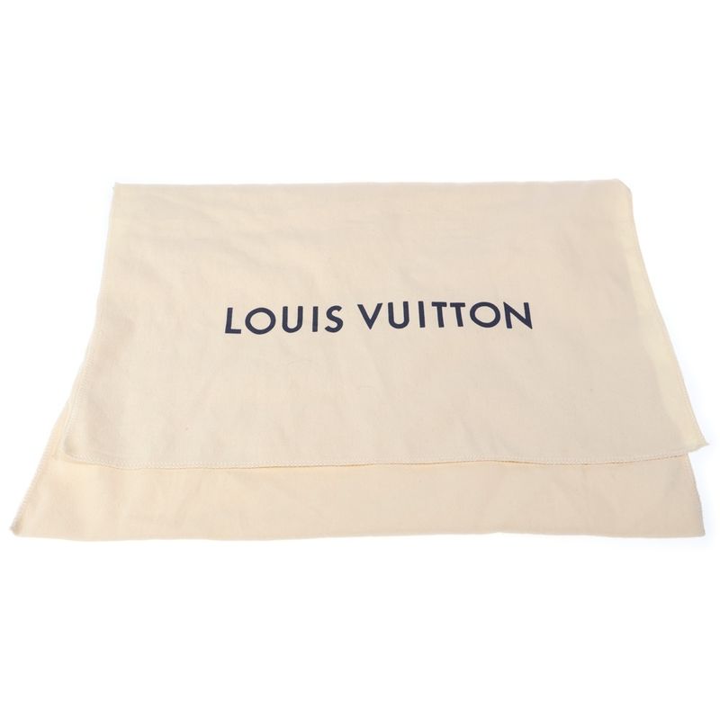 Louis Vuitton Monogram Mahina 2-Way Shoulder Bag Tote White Leather Silver