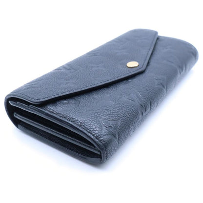 Louis Vuitton Monogram Empreinte Portefeuille Sarah Wallet Black Noir Leather