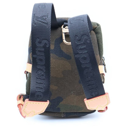 Louis Vuitton Supreme Apollo Nano Backpack Charm Camouflage Khaki