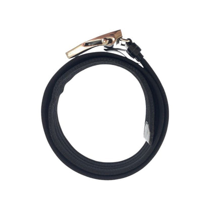 Prada Black Silver Nylon Belt Rolla Buckle