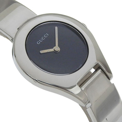 Gucci Stainless Steel Black Quartz Analog Display Dial Watch