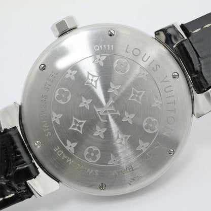 Louis Vuitton Tambour Date Brown SS Quartz Watch