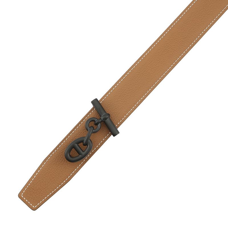 Hermes Belt Yachting 32 Black Gold Box Calf Epsom 95