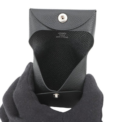 Hermes Coin Case Bastia Black Epsom Purse