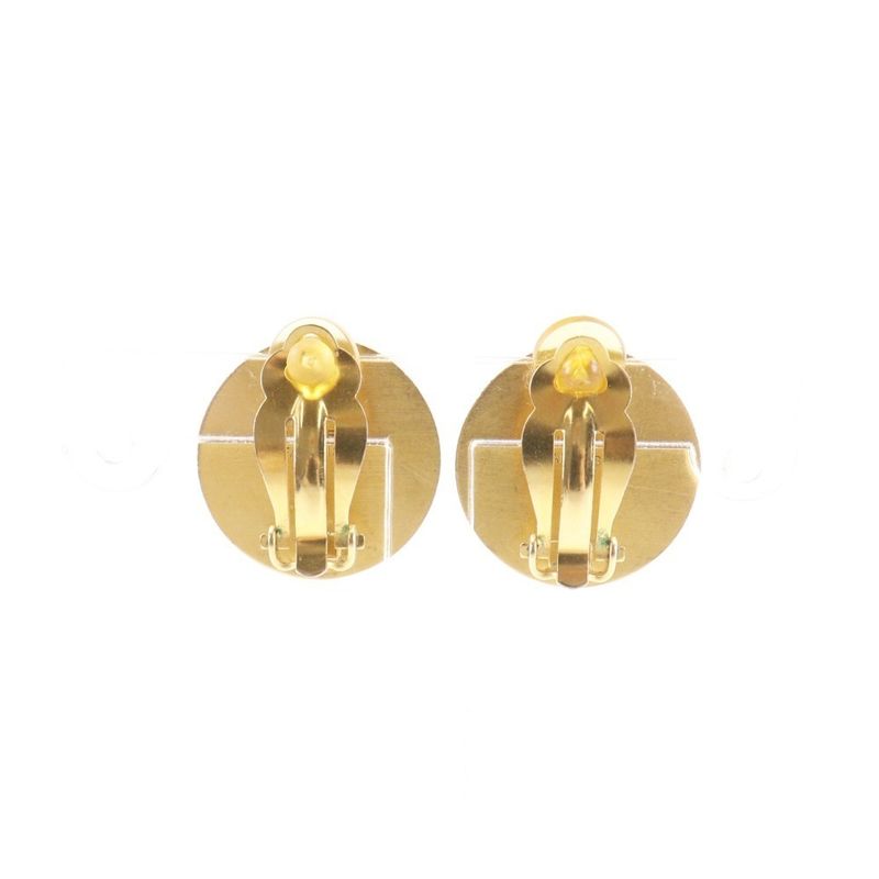 Hermes Series Gold Plated Shell Earrings