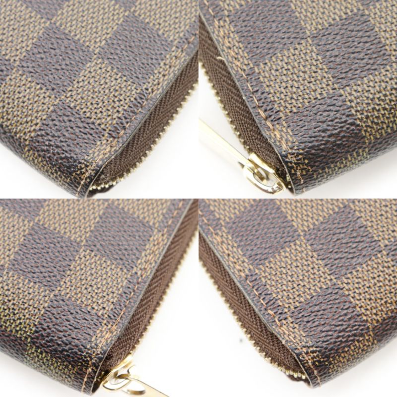 Louis Vuitton Zippy Wallet Damier Canvas Brown