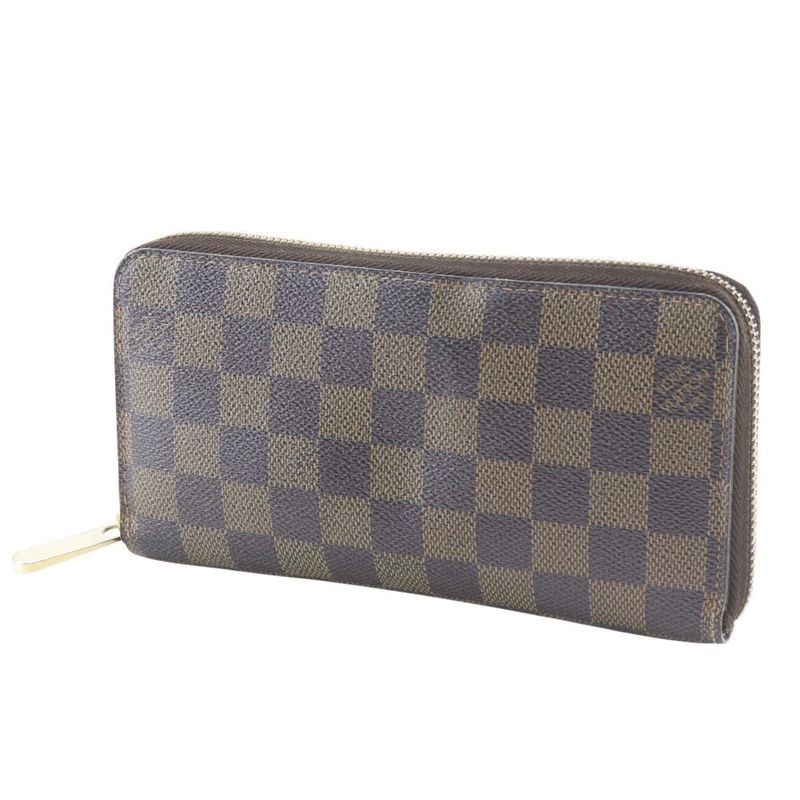Louis Vuitton Zippy Wallet Damier Canvas Brown