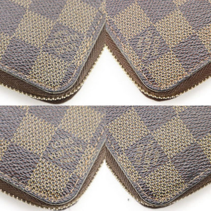 Louis Vuitton Zippy Wallet Damier Canvas Brown