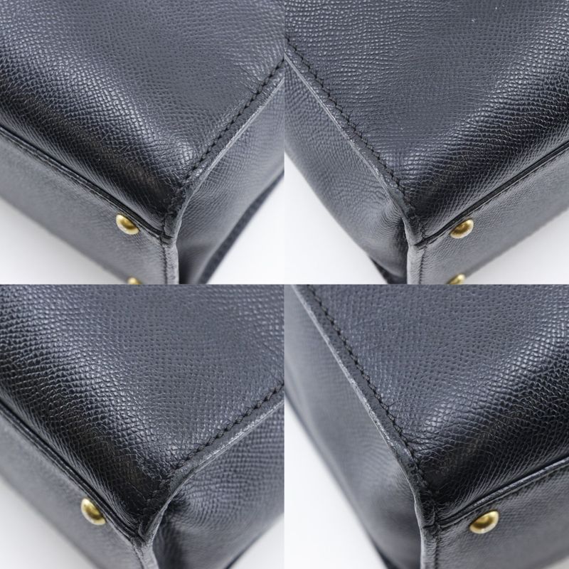 Chanel Logo Caviar Leather Black Tote