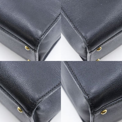 Chanel Logo Caviar Leather Black Tote