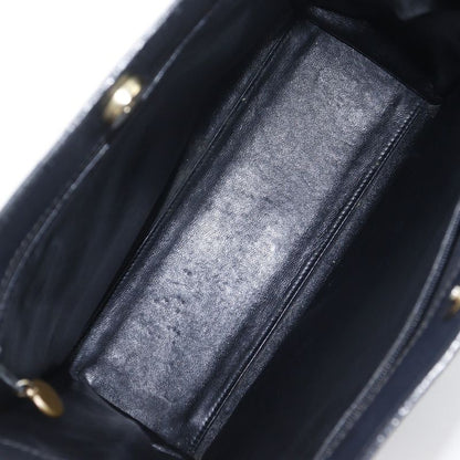 Chanel Logo Caviar Leather Black Tote