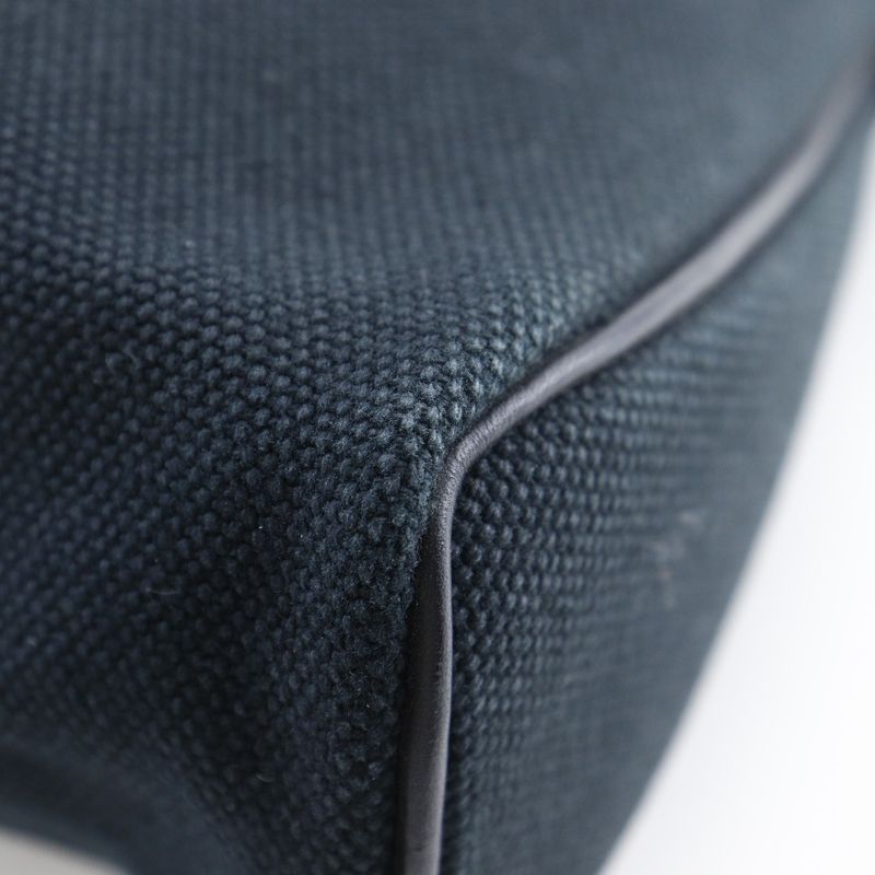 Hermes Eve Pouch Canvas Black