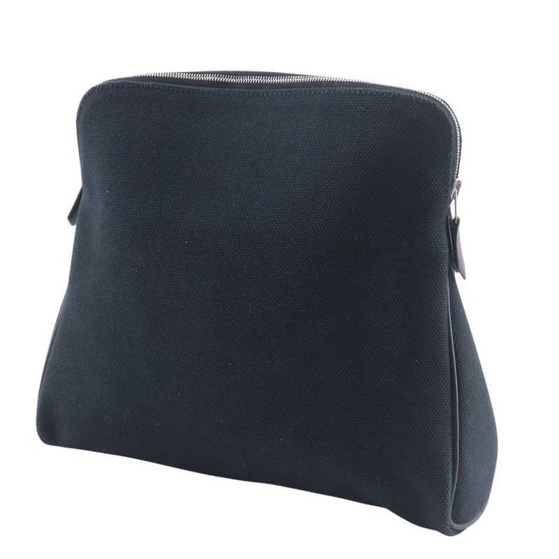 Hermes Eve Pouch Canvas Black