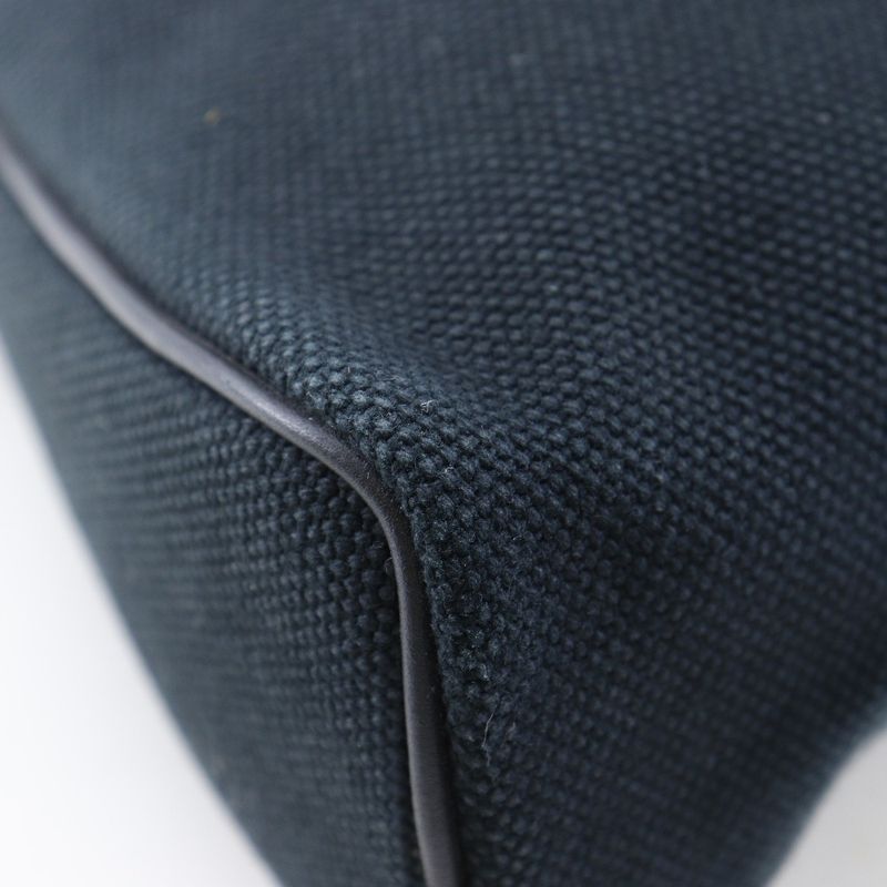 Hermes Eve Pouch Canvas Black