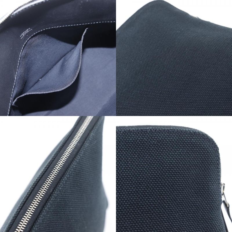 Hermes Eve Pouch Canvas Black