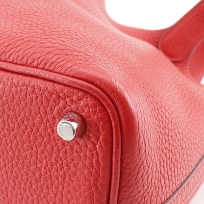 Hermes Picotin Lock 18 PM Taurillon Clemence Red D Handbag