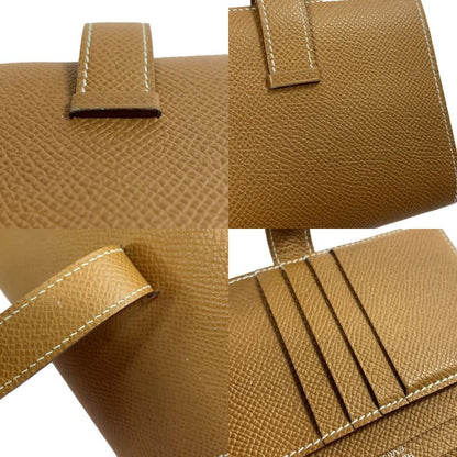 Hermes Bifold Wallet Bearn Compact Silver Hhardware