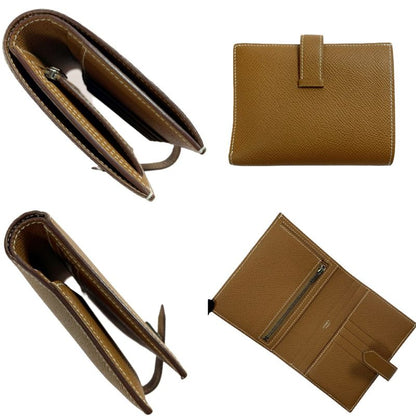 Hermes Bifold Wallet Bearn Compact Silver Hhardware