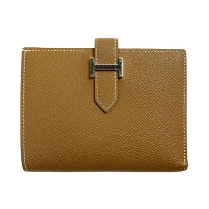 Hermes Bifold Wallet Bearn Compact Silver Hhardware